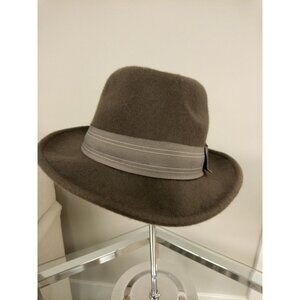Broner Men's Gray Melodrama Lite Felt Dress Hat Fedora Wool Felt Size Large